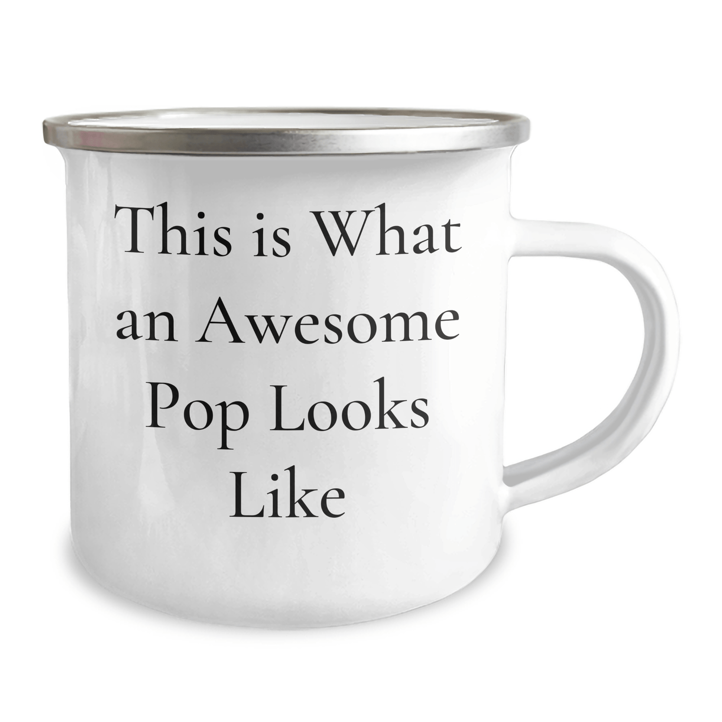 Funny Pop Gifts for Men, This Is What An Awesome Pop Looks Like, 12 oz Camping Mug for Father's Day, Gifts from Friends - The Buy Boom