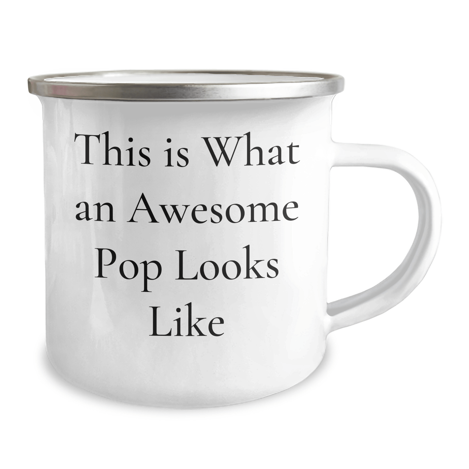 Funny Pop Gifts for Men, This Is What An Awesome Pop Looks Like, 12 oz Camping Mug for Father's Day, Gifts from Friends - The Buy Boom