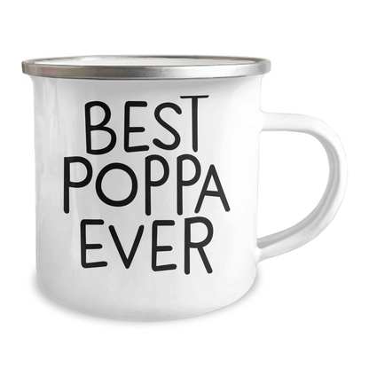 Funny Poppa Gifts from Friends - Best Poppa Ever Camping Mug, Father's Day Unique Gifts for Poppa, Men, Family - The Buy Boom