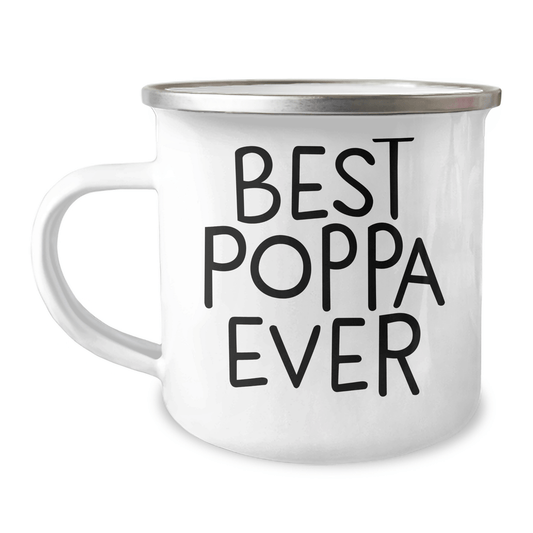 Funny Poppa Gifts from Friends - Best Poppa Ever Camping Mug, Father's Day Unique Gifts for Poppa, Men, Family - The Buy Boom