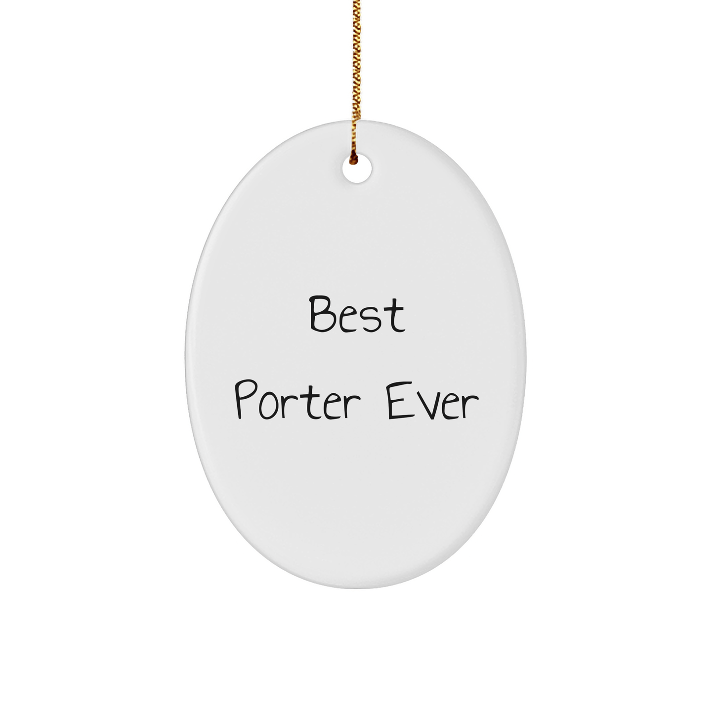 Funny Porter Ornament Gift – Best Porter Ever, Christmas Decor - The Buy Boom