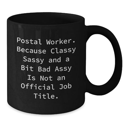 Funny Postal Worker Gifts from Family and Friends - Black Coffee Mug for Postal Worker Humor Christmas Unique Gifts - The Buy Boom