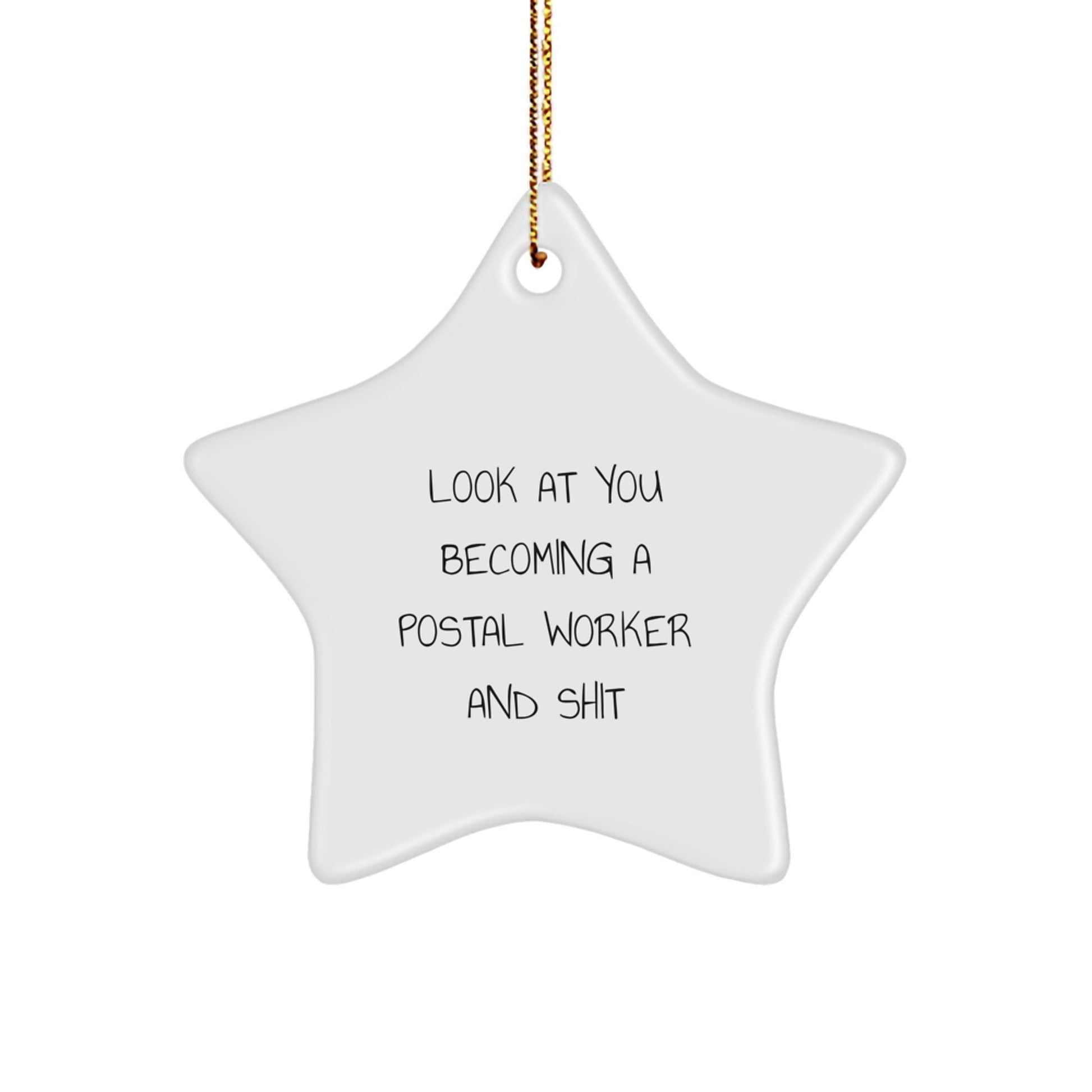 Funny Postal Worker Gifts - Star Ornament for Postal Worker - Christmas Unique Gifts for Friends and Family - Gifts from Men to Postal Worker - The Buy Boom
