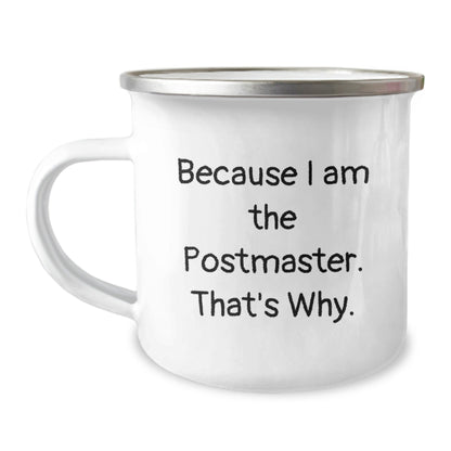 Funny Postmaster Gift, Camping Mug for Postmaster, Postmaster Christmas Unique Gifts from Friends - The Buy Boom