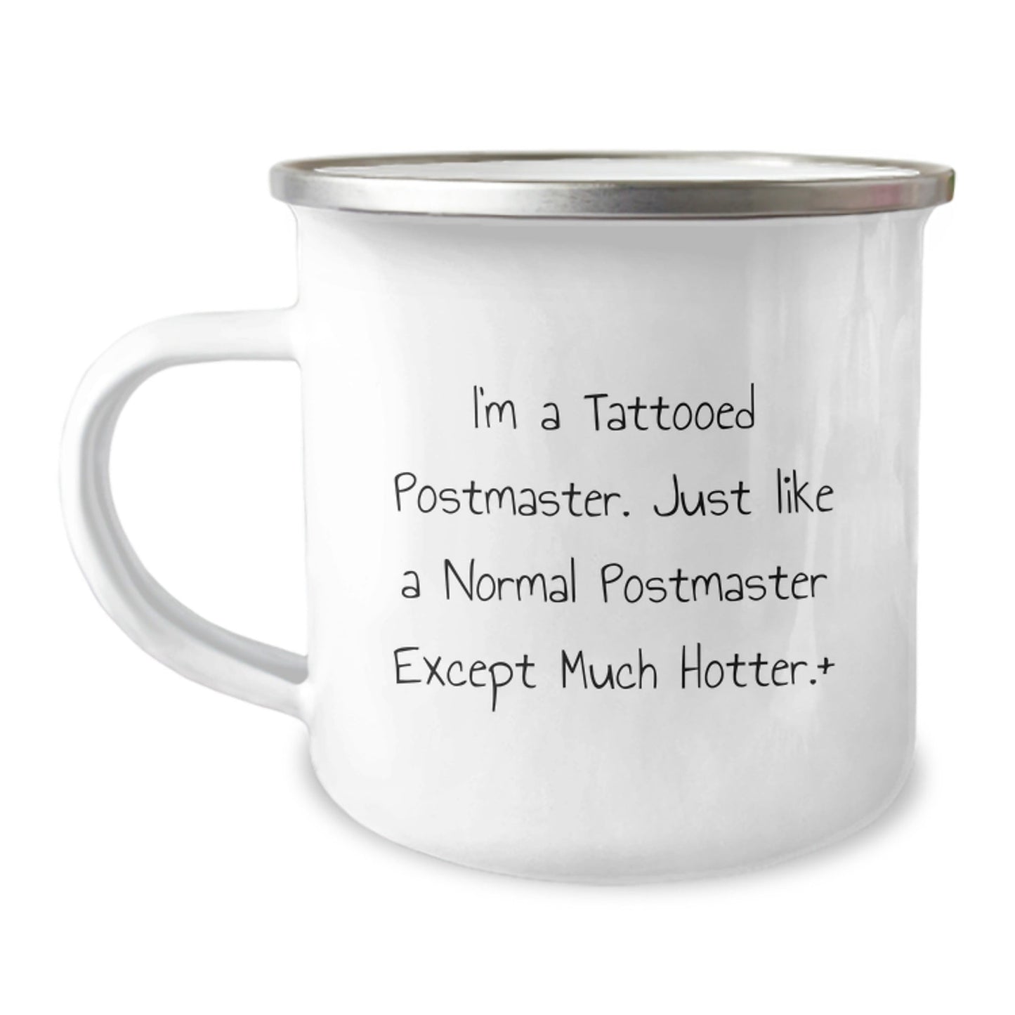 Funny Postmaster Gifts from Friends - I'm A Tattooed Postmaster, Birthday Unique Camping Mug for Him, Her, or Your Favorite Postmaster - The Buy Boom
