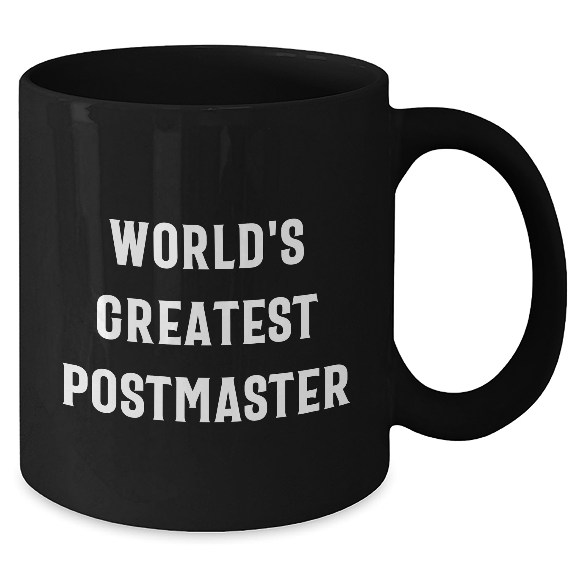 Funny Postmaster Gifts from Men to World's Greatest Postmasters on Father's Day, Black Coffee Mug 11oz or 15oz - The Buy Boom