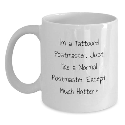 Funny Postmaster Humor Gifts from Friends for Men, White Coffee Mug, Birthday Unique Gifts - The Buy Boom