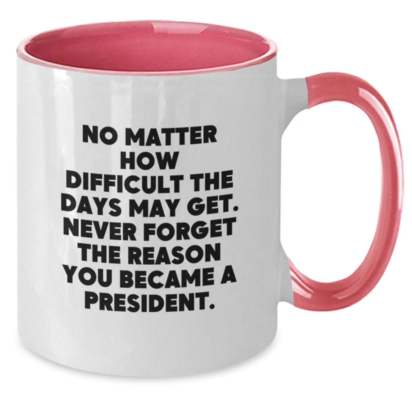 Funny President Gifts from Men to Colleagues Christmas Unique Gifts Two Tone Coffee Mugs Never Forget the Reason You Became President, Black and White - The Buy Boom
