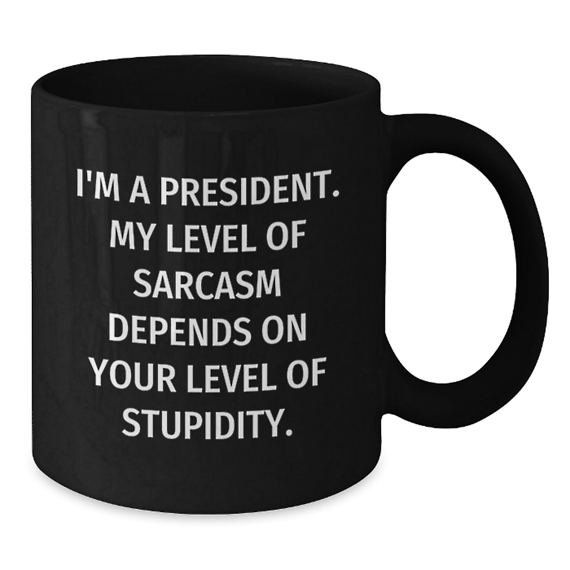 Funny President Gifts, Sarcastic Christmas Black Coffee Mugs for President Men, President Women, President Friends, President Coworkers, President Family - The Buy Boom