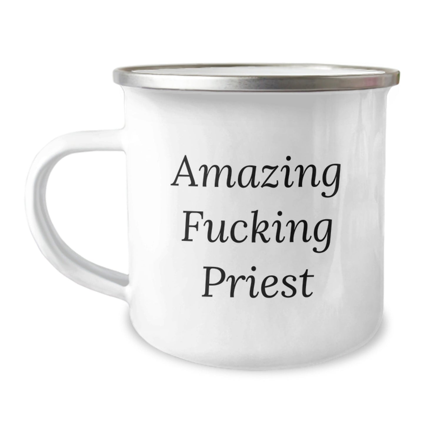 Funny Priest Christmas Mugs Gifts for Men from Family - Camping Mug with Amazing F - king Priest Quote - The Buy Boom