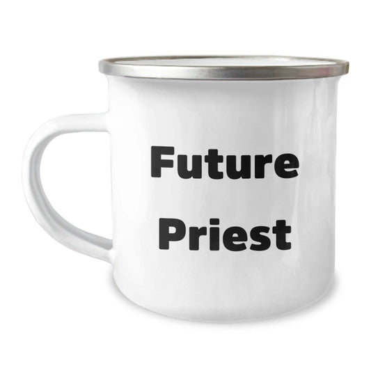 Funny Priest Future Gifts from Men Friends Coworkers to Priest Men Friends Coworkers Camping Mug for Christmas Unique Gifts - The Buy Boom