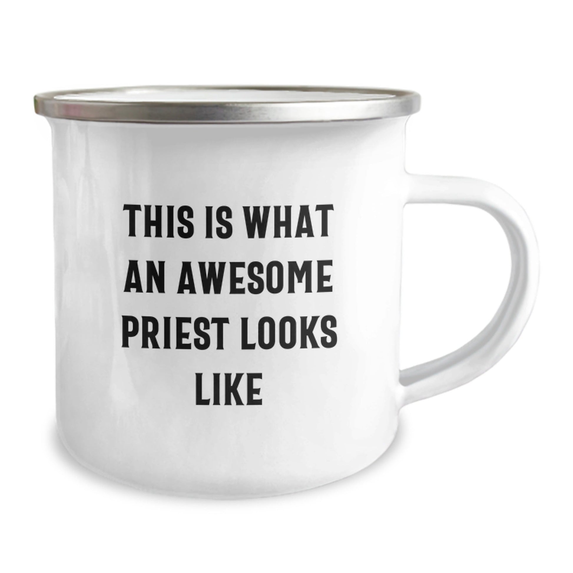 Funny Priest Gifts for Men - This Is What An Awesome Priest Looks Like Camping Mug, Gift from Friends to Celebrate Graduation - The Buy Boom