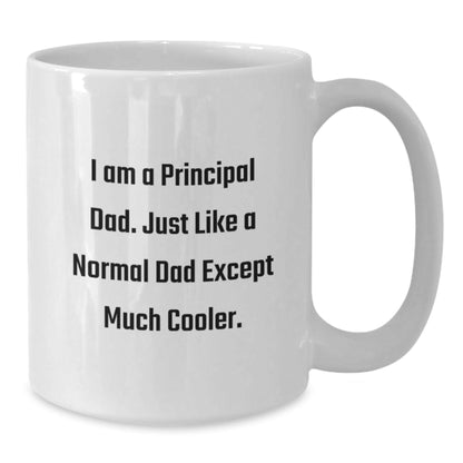Funny Principal Dad Gifts from Family for Christmas Unique Principal White Coffee Mug - The Buy Boom