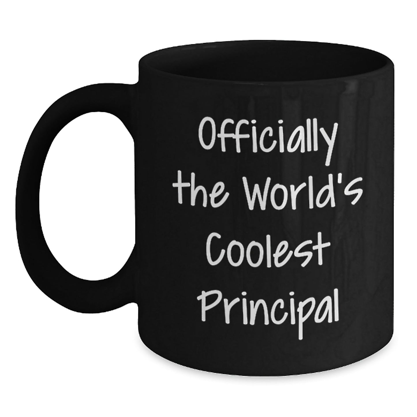 Funny Principal Gifts for Him, Officially The World's Coolest Principal Black Coffee Mug, Christmas Unique Gifts from Friends to Principal - The Buy Boom