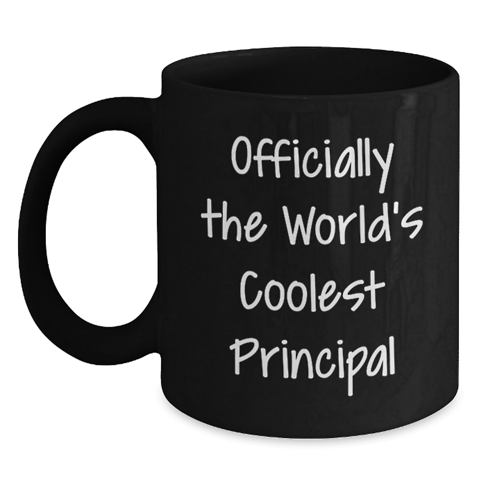 Funny Principal Gifts for Him, Officially The World's Coolest Principal Black Coffee Mug, Christmas Unique Gifts from Friends to Principal - The Buy Boom