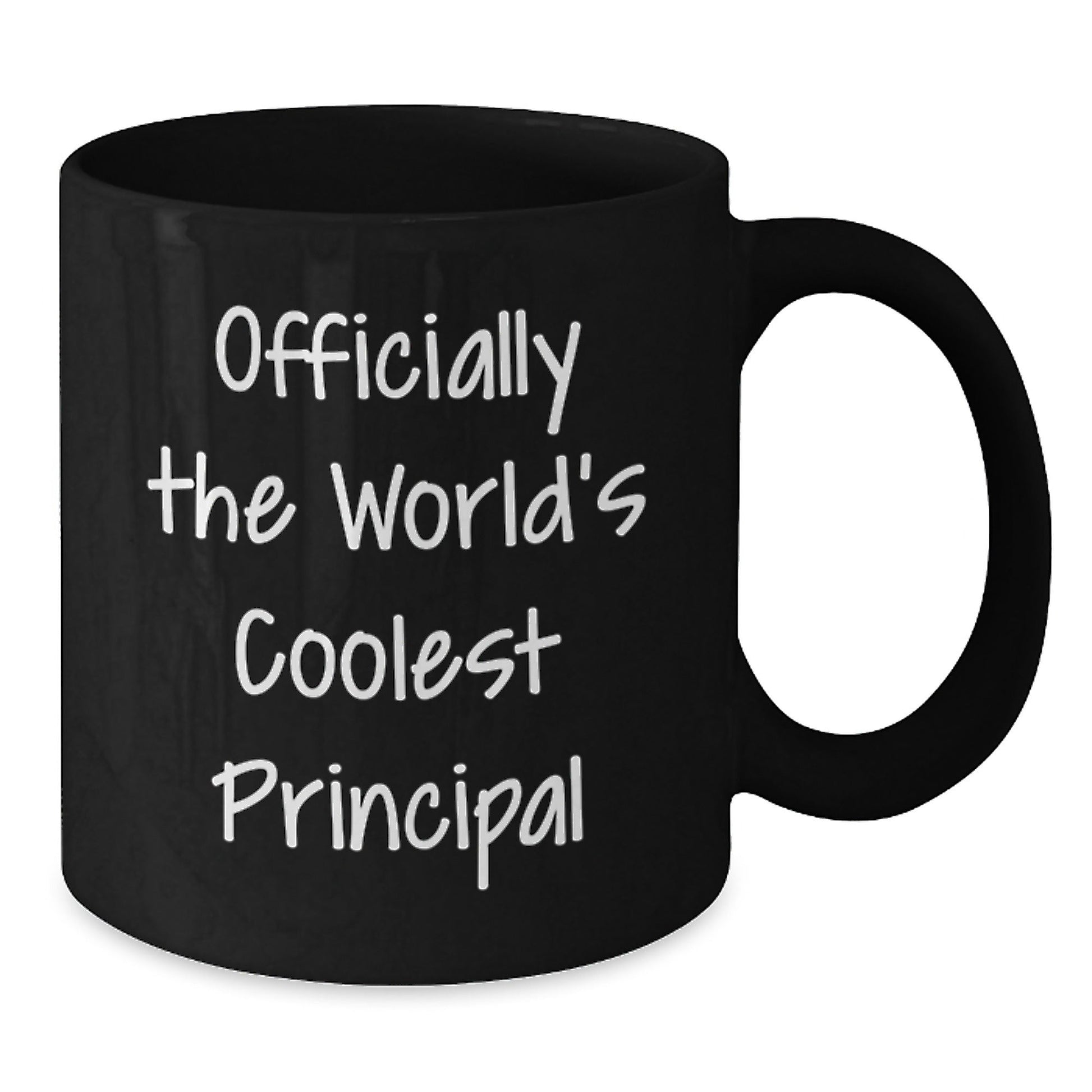 Funny Principal Gifts for Him, Officially The World's Coolest Principal Black Coffee Mug, Christmas Unique Gifts from Friends to Principal - The Buy Boom