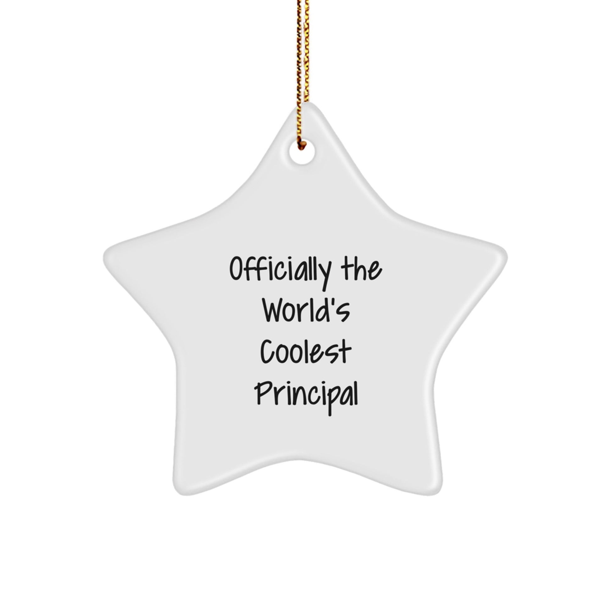 Funny Principal Gifts from Friends - Officially The World's Coolest Principal Star Ornament, Perfect for Christmas Unique Gifts - The Buy Boom