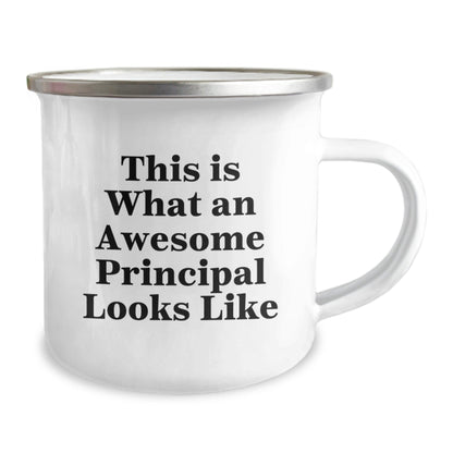 Funny Principal Gifts - This Is What An Awesome Principal Looks Like, Camping Mug for Graduation, Gifts from Family to Principal - The Buy Boom