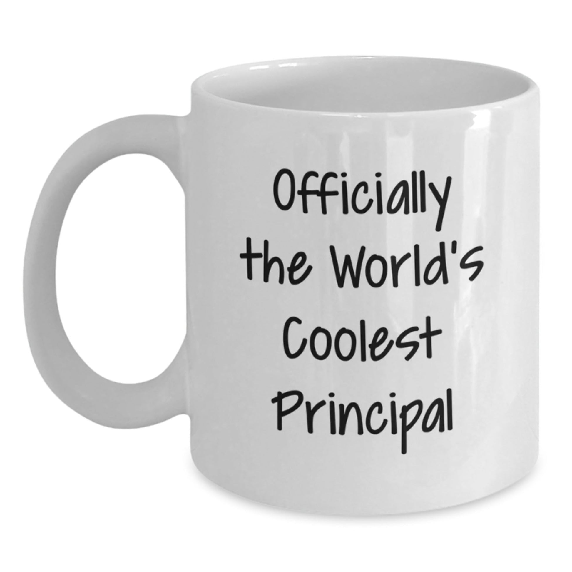 Funny Principal White Coffee Mug, Officially The Worlds Coolest Principal Gift for Men, Unique Christmas Unique Gifts from Friends to Family - The Buy Boom