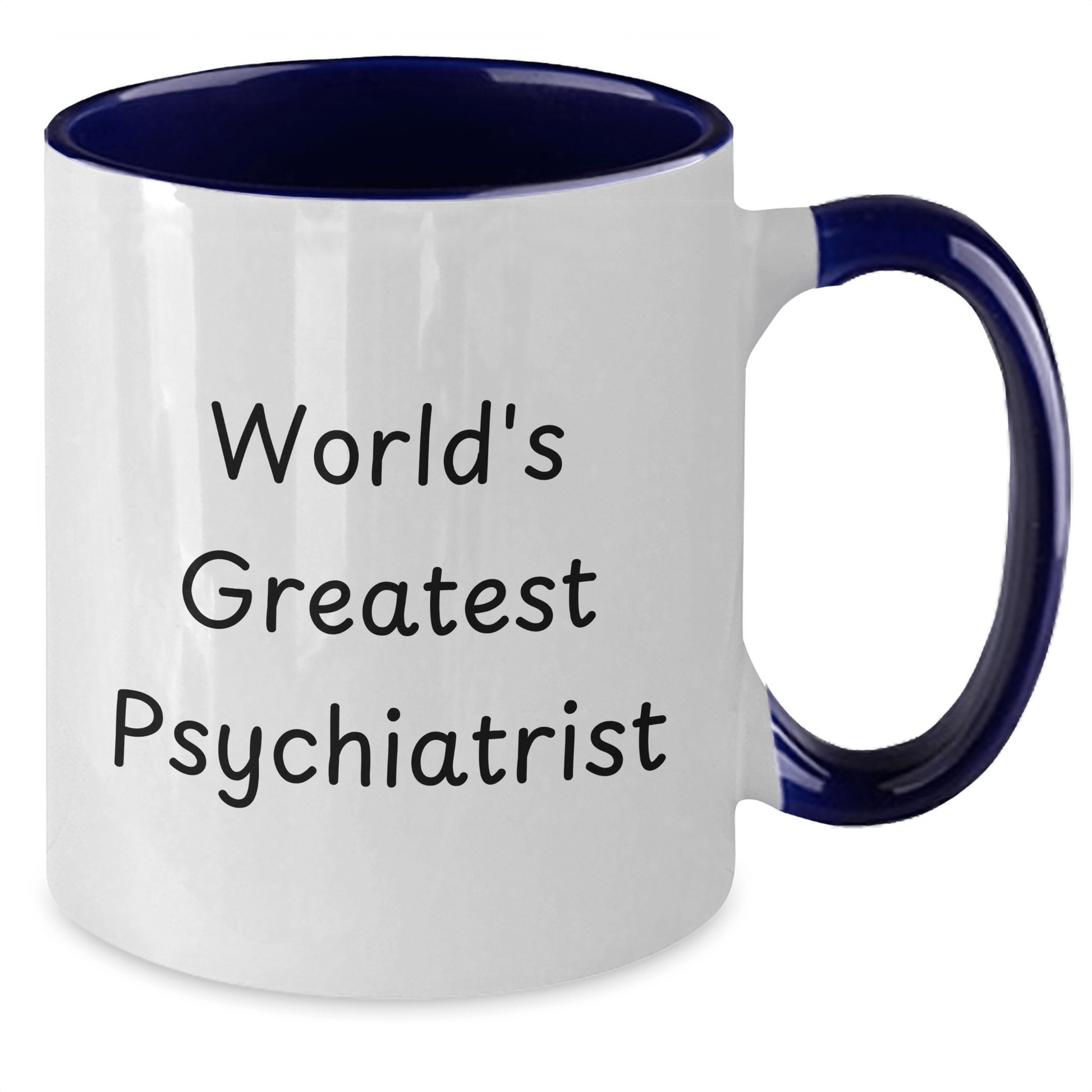 Funny Psychiatrist Gifts from Friends - World's Greatest Psychiatrist Two Tone Coffee Mug for Graduation - The Buy Boom