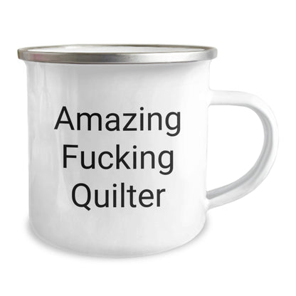Funny Quilter Gifts from Friends to Quilter - Amazing Quilter Camping Mug, Birthday Unique Gifts, Quilter's Humor - The Buy Boom
