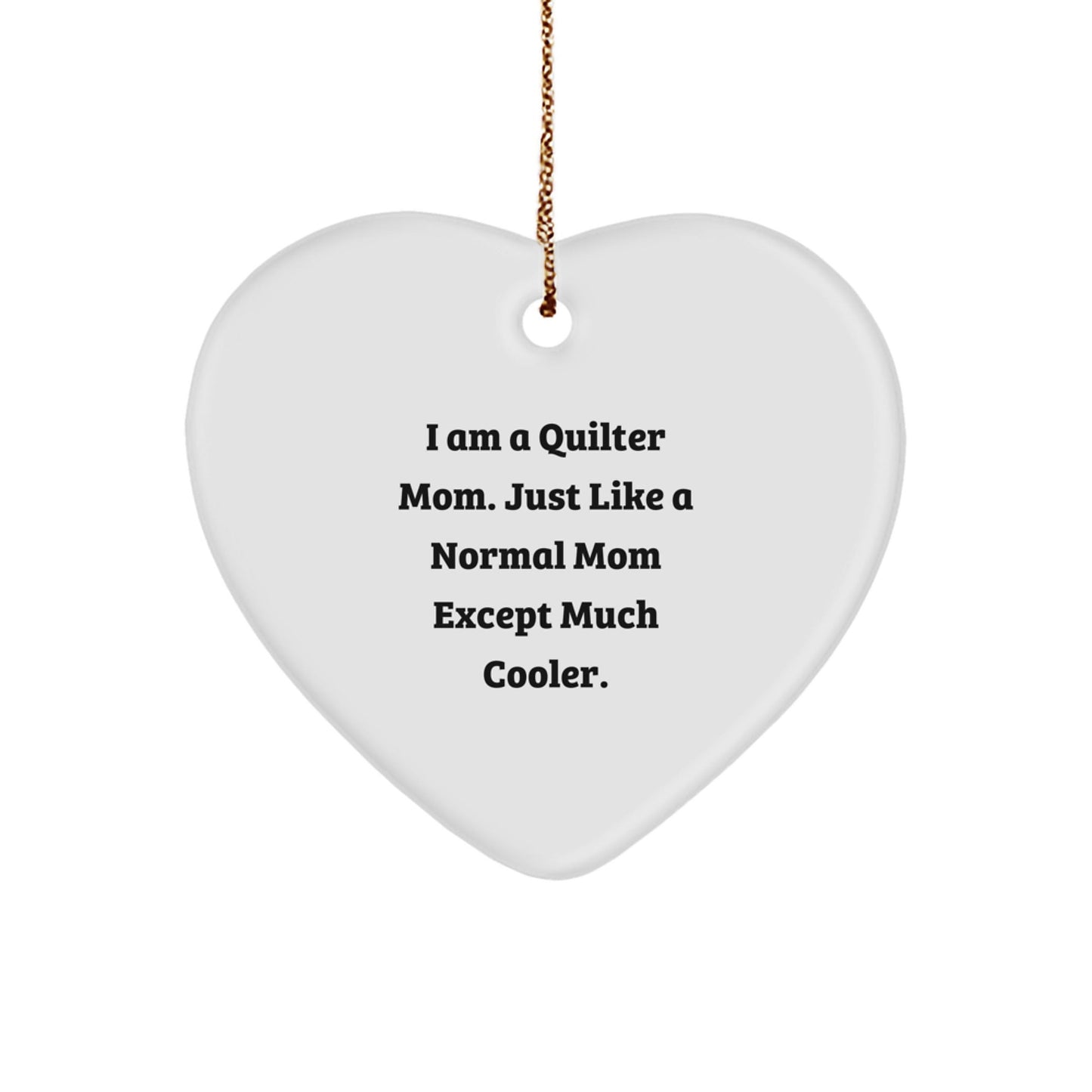Funny Quilter Mom Gifts from Family, Heart Ornament for Quilter Women at Christmas Unique Gifts - The Buy Boom