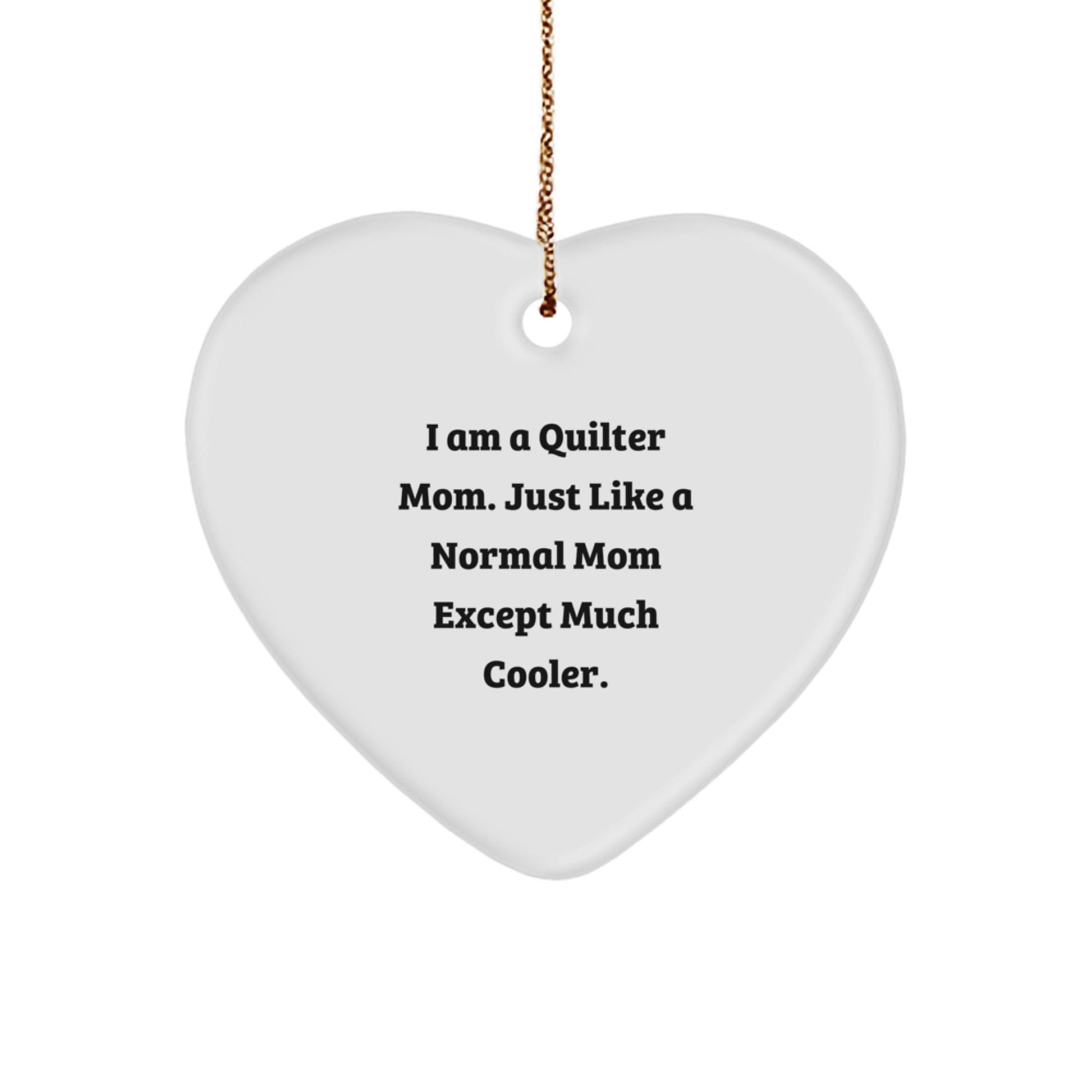Funny Quilter Mom Gifts from Family, Heart Ornament for Quilter Women at Christmas Unique Gifts - The Buy Boom