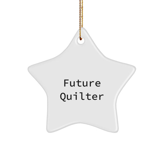 Funny Quilter Star Ornament Gifts from Friends for Future Quilter - Quilter Christmas Unique Gifts - The Buy Boom