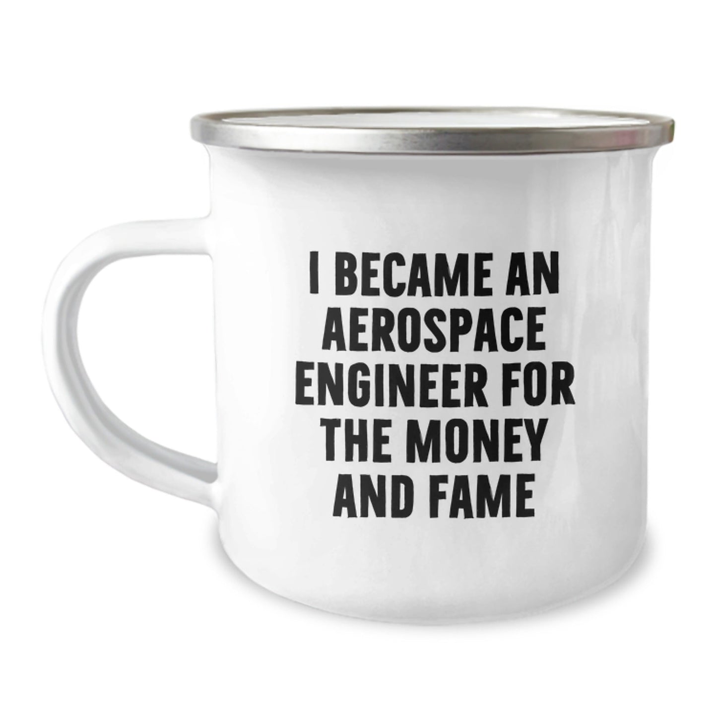 Funny Quote Aerospace Engineer Gifts from Friends for Birthday Unique Gifts - 12 oz Stainless Steel Camping Mug - The Buy Boom