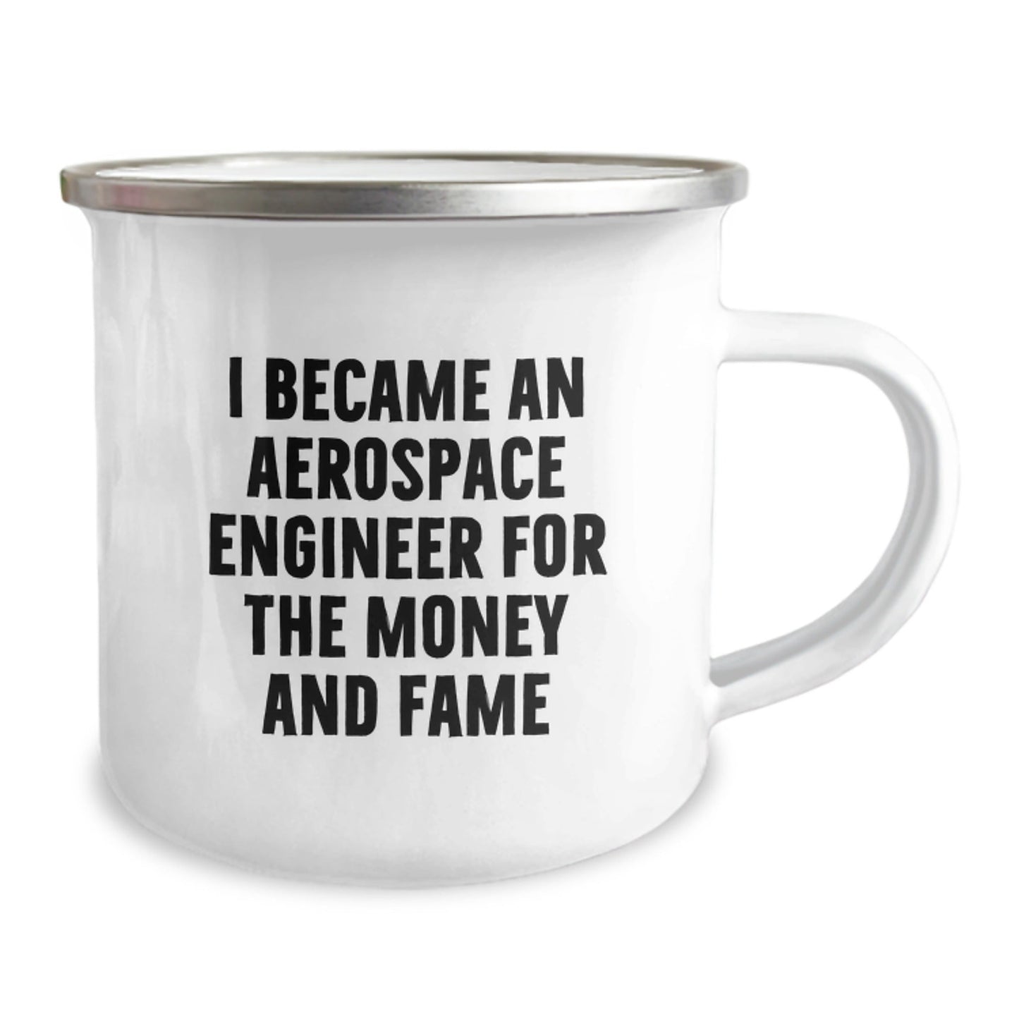Funny Quote Aerospace Engineer Gifts from Friends for Birthday Unique Gifts - 12 oz Stainless Steel Camping Mug - The Buy Boom