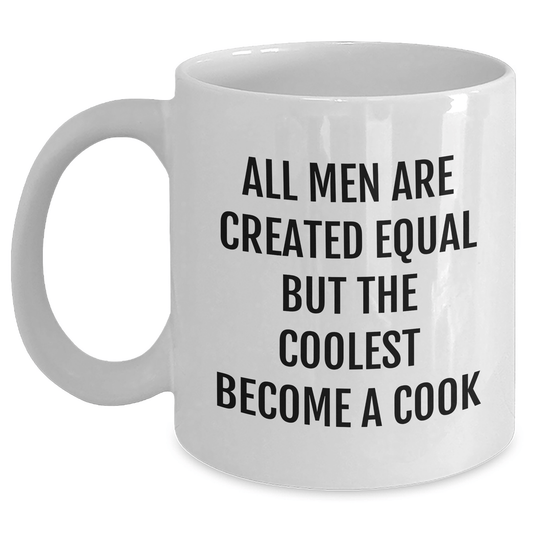 Funny Quote Cook Gifts - White Coffee Mug for Him, Father's Day Unique Gifts from Friends, Family, or Coworkers - The Buy Boom