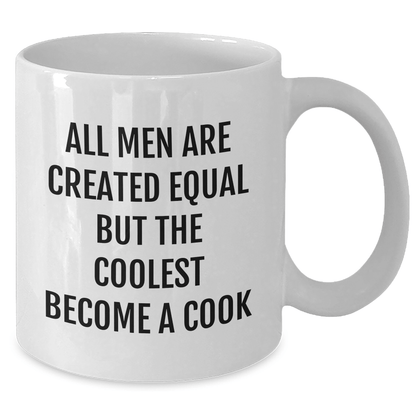 Funny Quote Cook Gifts - White Coffee Mug for Him, Father's Day Unique Gifts from Friends, Family, or Coworkers - The Buy Boom