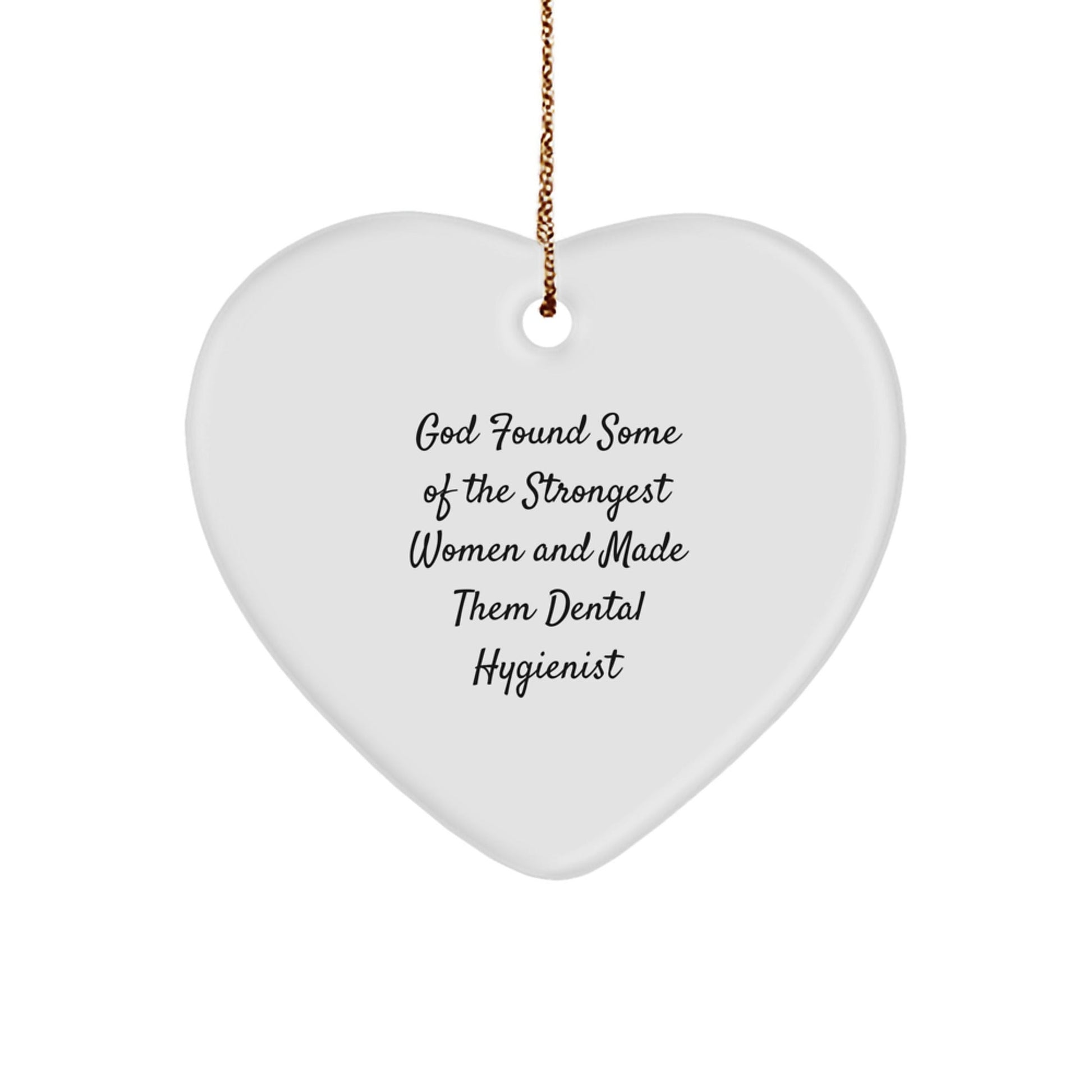 Funny Quote Dental Hygienist Gifts from Friends Heart Ornament, Gifts for Dental Hygienist Men Women, Christmas Unique Gifts - The Buy Boom