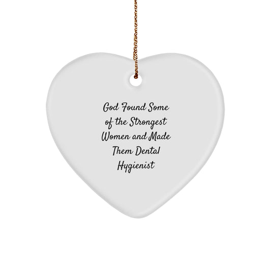 Funny Quote Dental Hygienist Gifts from Friends Heart Ornament, Gifts for Dental Hygienist Men Women, Christmas Unique Gifts - The Buy Boom