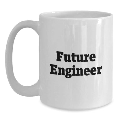 Funny Quote for Future Engineer, White Coffee Mug with Engineer Gifts for Christmas, Unique Engineer Mug from Friends - The Buy Boom