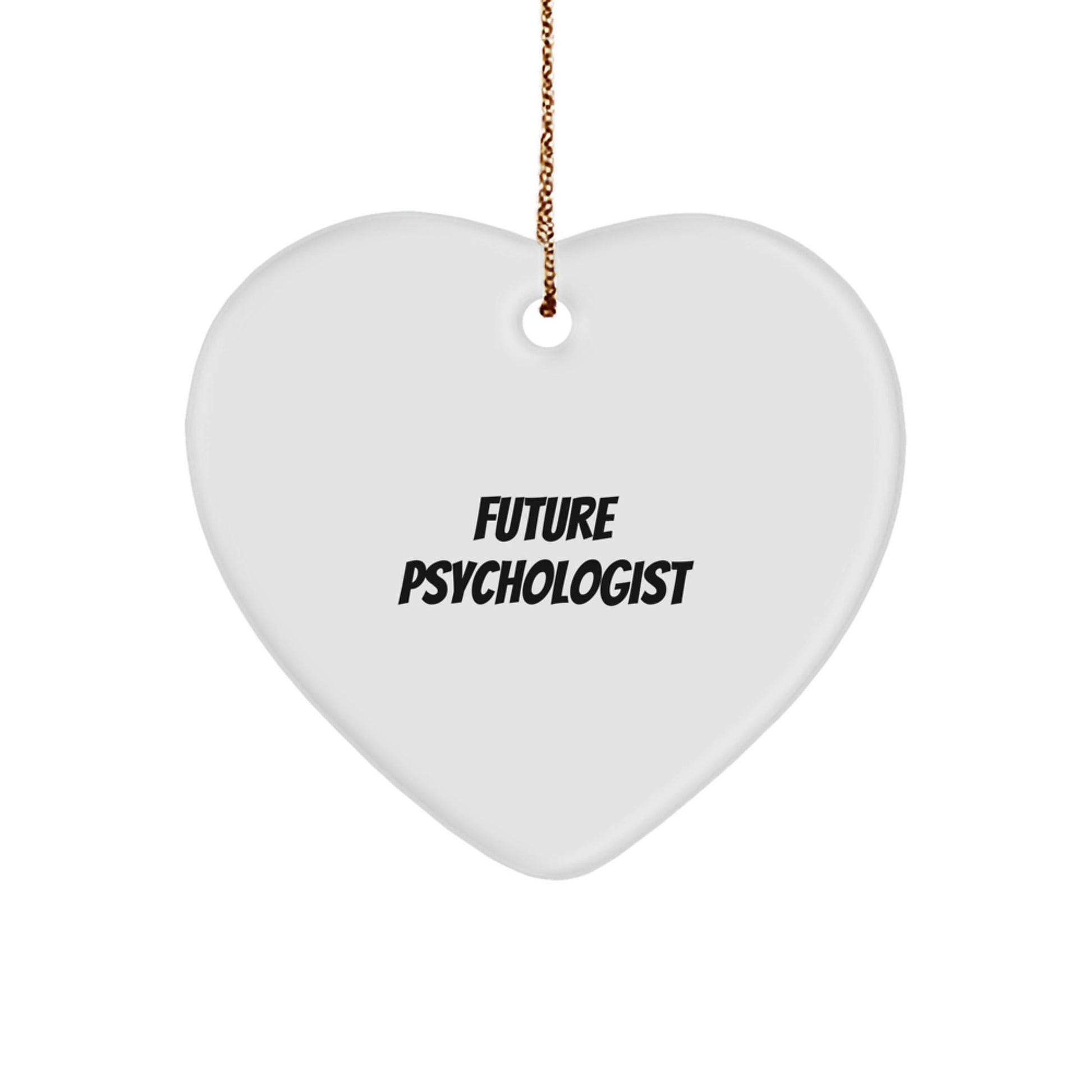 Funny Quote Gifts from Men to Future Psychologists Heart Ornament for Christmas Unique Gifts - The Buy Boom