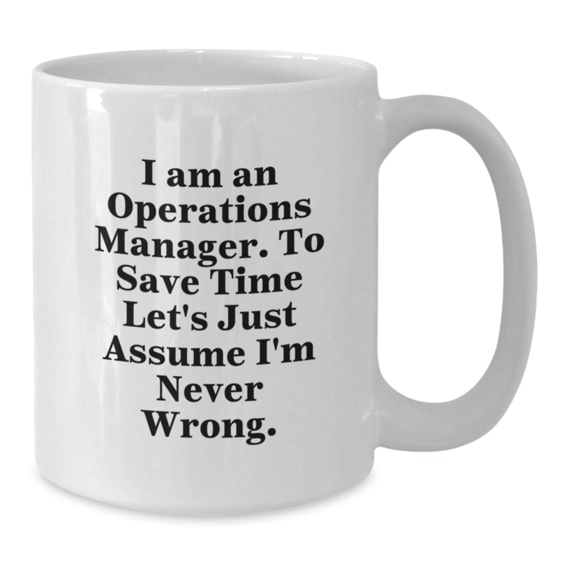 Funny Quote Operations Manager White Coffee Mug Gifts for Boss Men, Unique Christmas Unique Gifts from Friends, Inspirational White Coffee Mug for Operations Manager - The Buy Boom