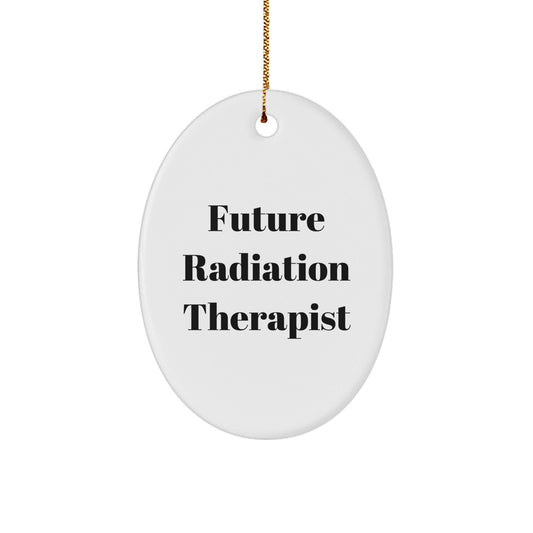 Funny Quote Radiation Therapist Gifts for Men Oval Ornament, Christmas Unique Ornaments for Radiation Therapist Room Decor, Gifts from Friends for Future Radiation Therapist Office Decoration - The Buy Boom