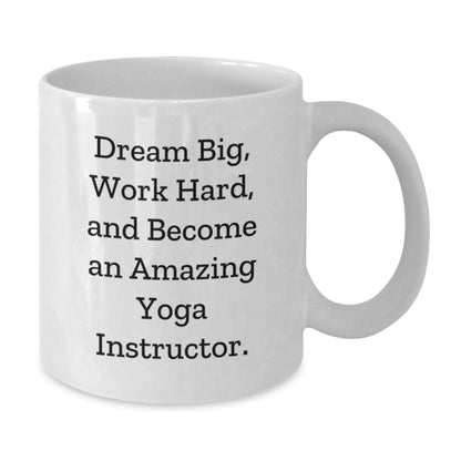Funny Quote Yoga Instructor Gifts for Men White Coffee Mug, Inspirational Mug for Christmas Unique Gifts from Friends Family - The Buy Boom