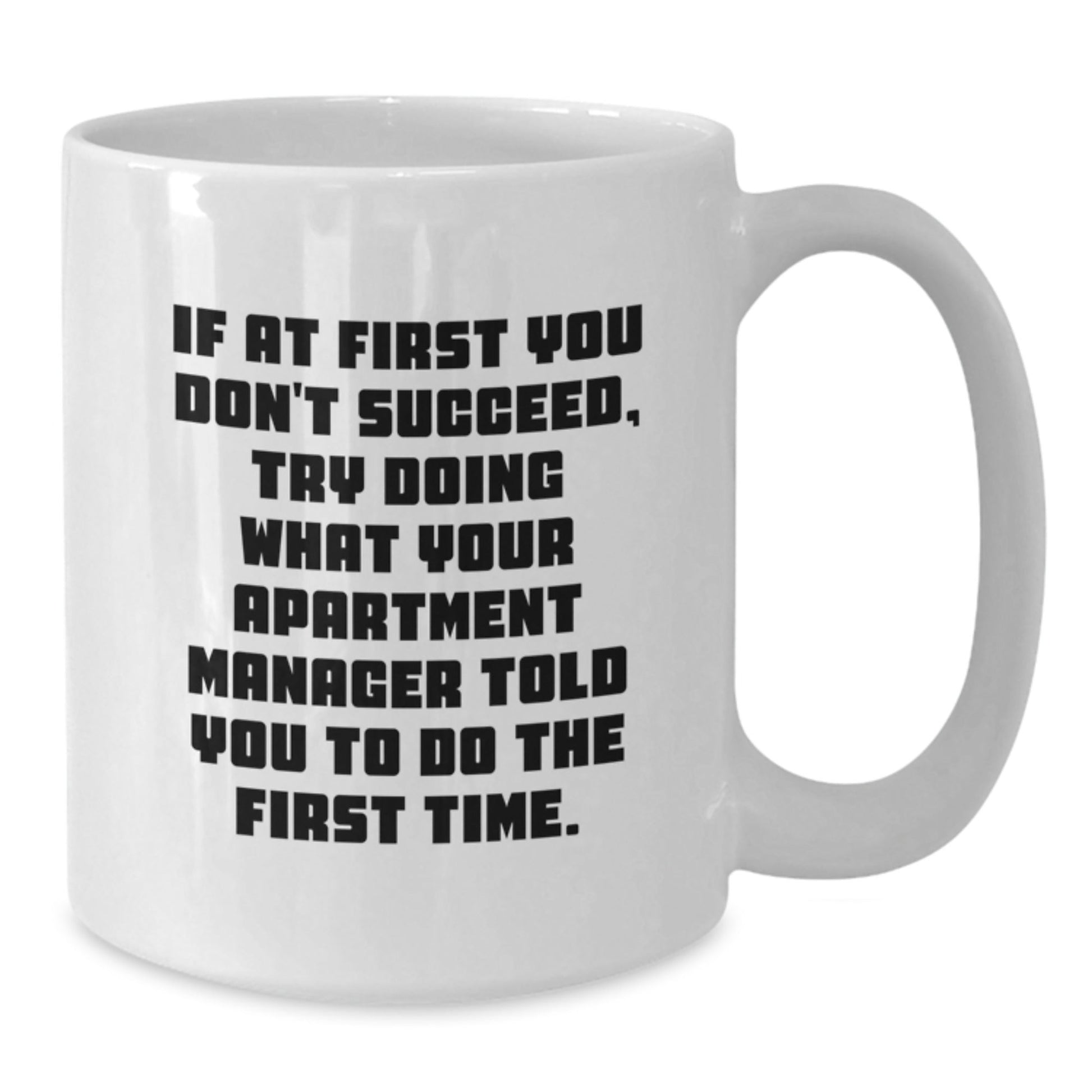 Funny Quotes for Apartment Managers, White Coffee Mug, Christmas Unique Gifts from Family, Friends - The Buy Boom