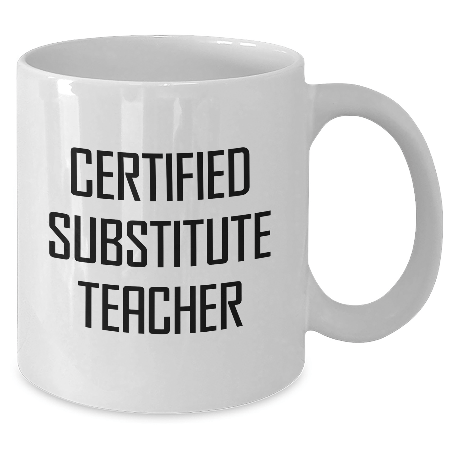 Funny Quotes for Certified Substitute Teachers, White Coffee Mug, Gifts from Family for Substitute Teacher's Father's Day - The Buy Boom