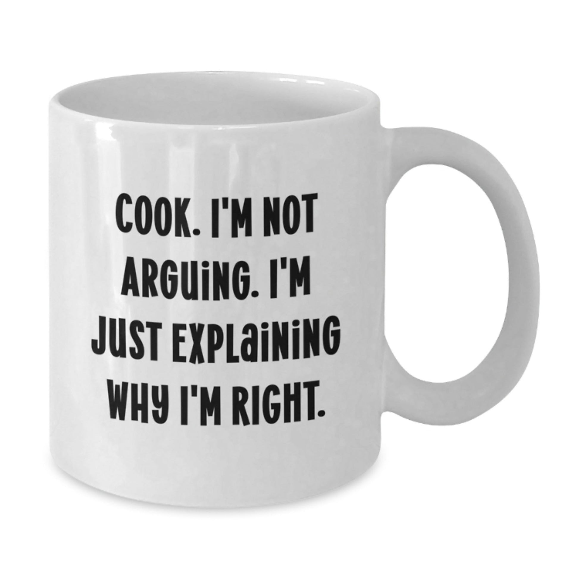 Funny Quotes for Cooks, White Coffee Mug Gifts from Family to Family Friends, Christmas Unique Presents for Men and Women - The Buy Boom