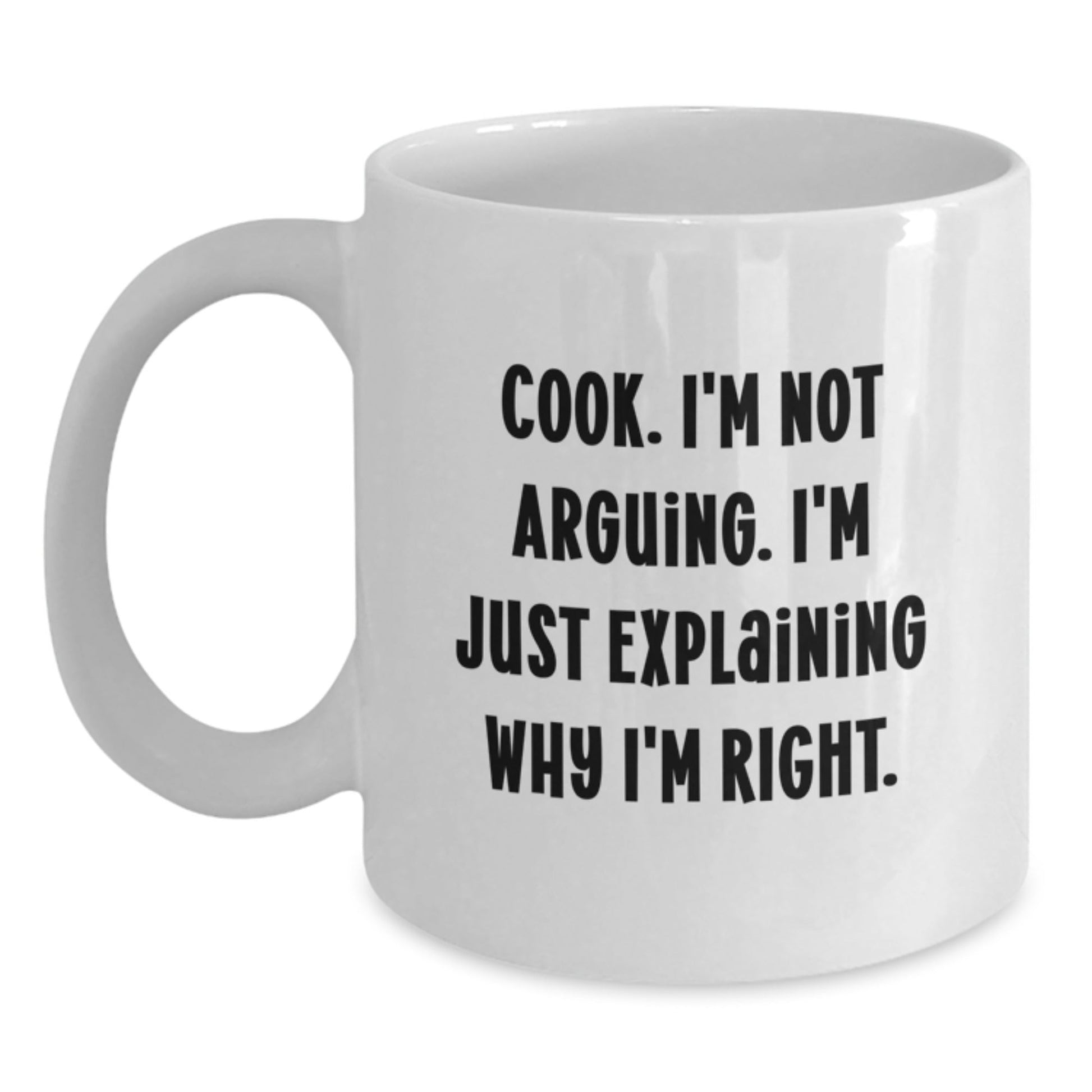 Funny Quotes for Cooks, White Coffee Mug Gifts from Family to Family Friends, Christmas Unique Presents for Men and Women - The Buy Boom
