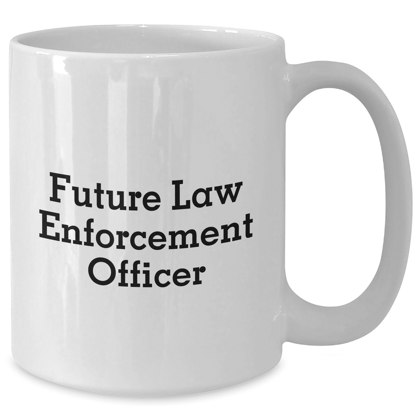 Funny Quotes for Future Law Enforcement Officers, White Coffee Mug, Graduation Unique Gifts from Family, Law Enforcement Officer Gifts for Him - The Buy Boom