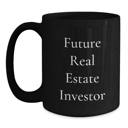 Funny Quotes for Real Estate Investor Gifts from Friends, Black Coffee Mug, Great Present for Future Real Estate Investors This Christmas - The Buy Boom