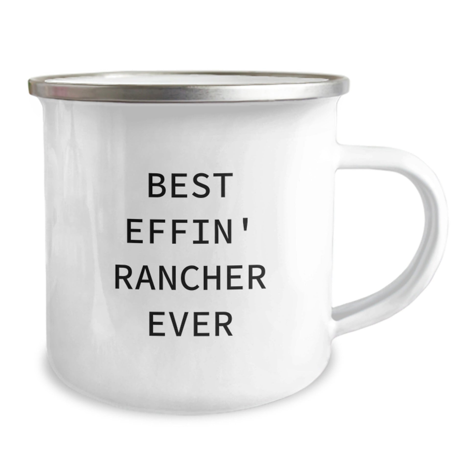 Funny Rancher Gifts for Men, Best Effin' Rancher Ever Camping Mug, Christmas Unique Presents from Family, Friends, Coworkers - The Buy Boom