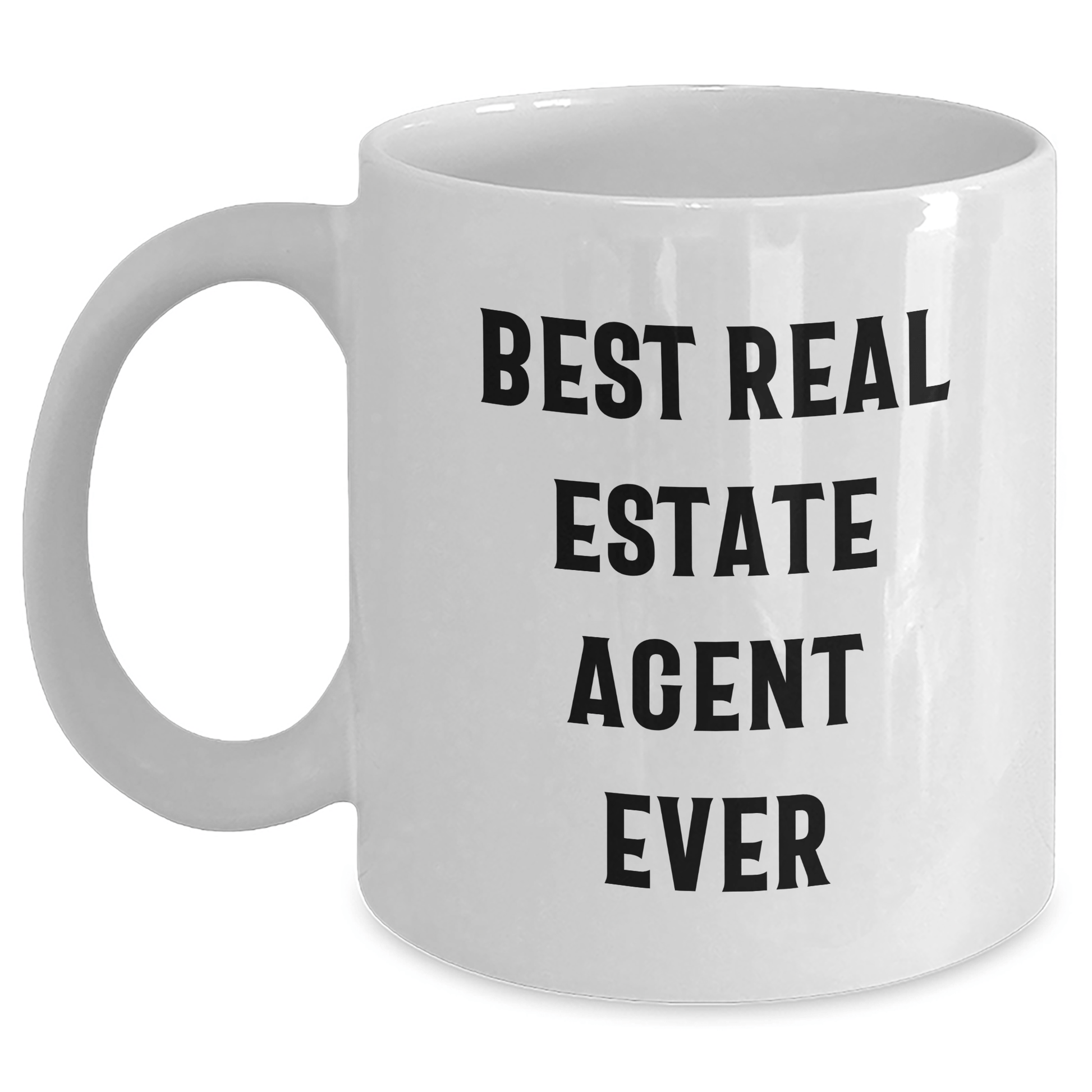 Funny Real Estate Agent Gifts from Family, Unique White Coffee Mugs for Real Estate Agent Dad on Father's Day, Best Real Estate Agent Ever Quote - The Buy Boom