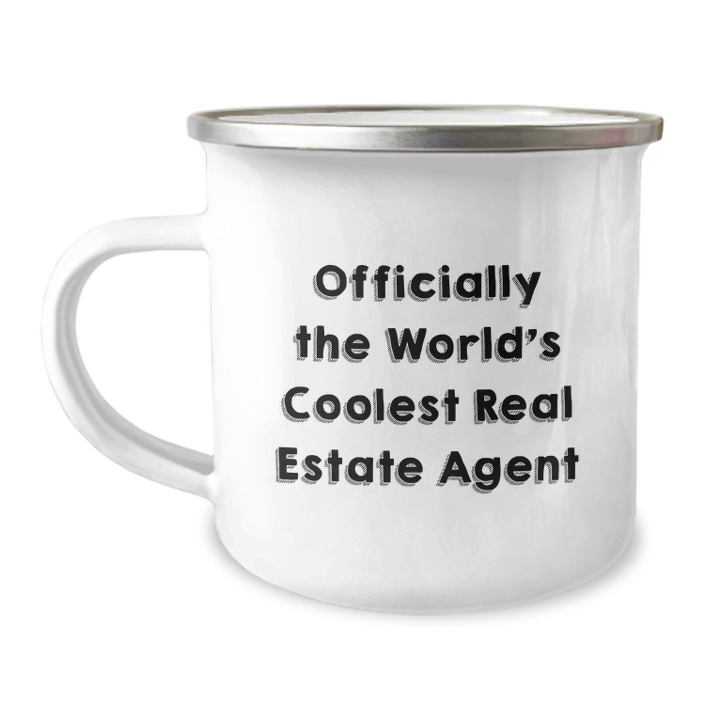 Funny Real Estate Agent Gifts from Friends, Officially The World's Coolest Real Estate Agent Christmas Unique Gifts, Stainless Steel Camping Mug for Real Estate Agent Men Women - The Buy Boom