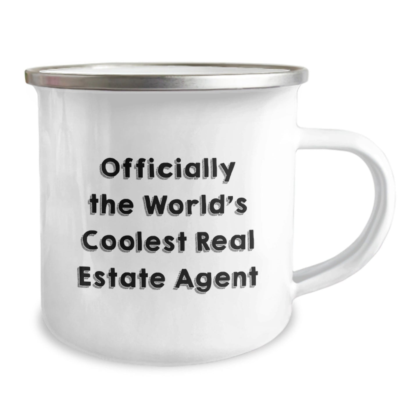 Funny Real Estate Agent Gifts from Friends, Officially The World's Coolest Real Estate Agent Christmas Unique Gifts, Stainless Steel Camping Mug for Real Estate Agent Men Women - The Buy Boom