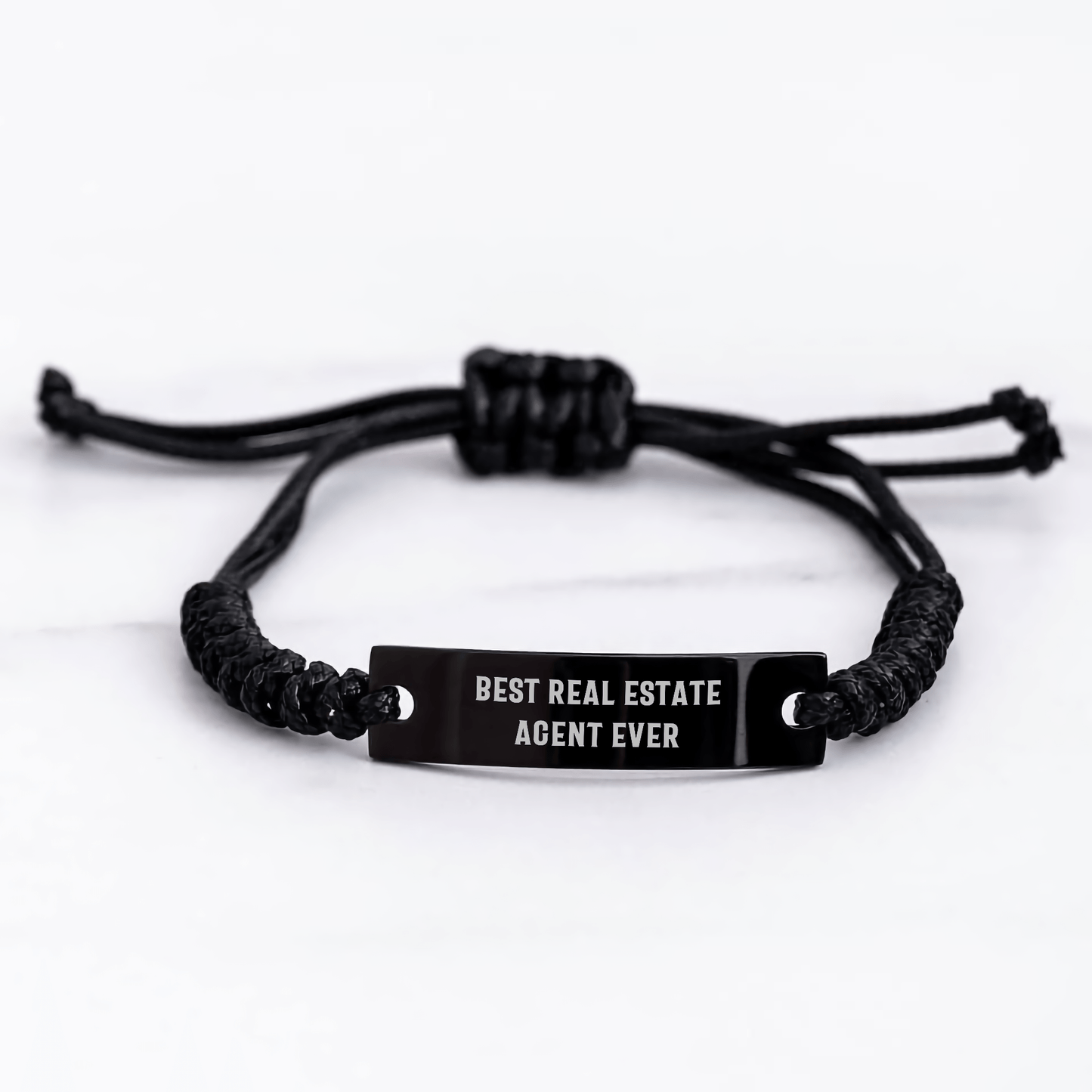 Funny Real Estate Agent Gifts from Men to Best Real Estate Agent Ever, Adjustable Rope Bracelet for Real Estate Agent, Father's Day Unique Gifts - The Buy Boom